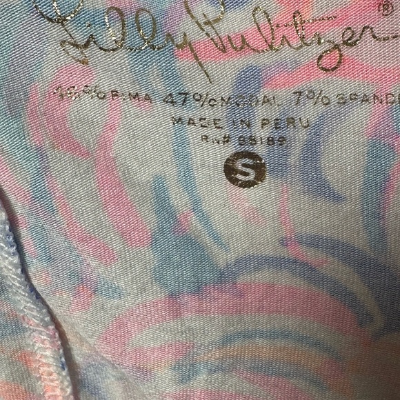 Lilly Pulitzer Crayton Pelican Pink Head in the Sand Tank with pocket Size Small - Picture 4 of 5